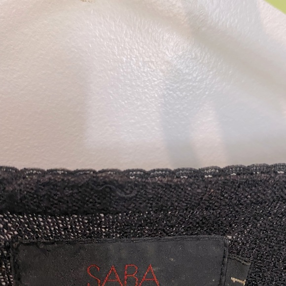 SABA Classic V neck  Cardigan with lace detail. - Picture 3 of 6